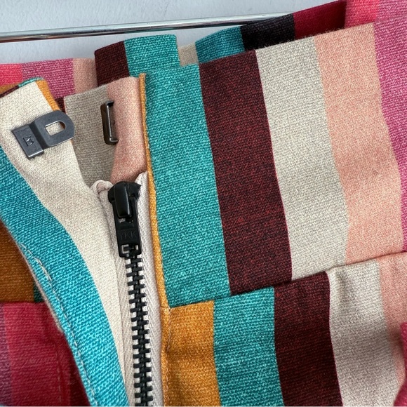 NWT Anthropologie Seen Worn Kept Striped Paperbag High Waisted Wide Leg Pants 2 - Picture 11 of 16